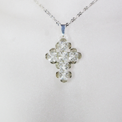 Pendant 40cm - Serafina-Silver Chain - Pendant 40cm - Laiton argenté